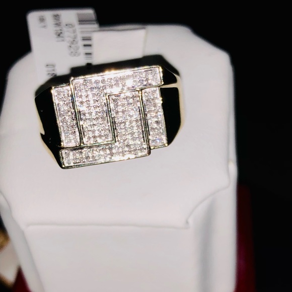 10k solid gold real si diamond ring FREE APPRAISAL not plated not CZ stunning! - Picture 9 of 10